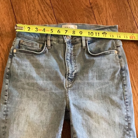 Frame Denim Light Wash, high rise Skinny cropped Jeans. Women’s size 28 - Picture 9 of 15
